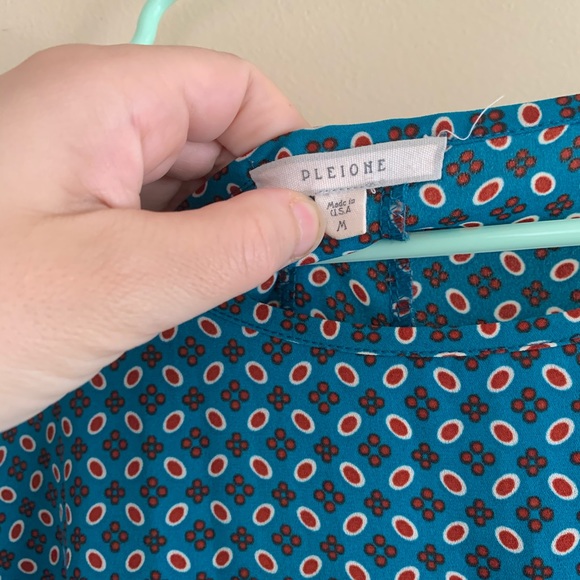 Blue patterned tunic top - Picture 3 of 4